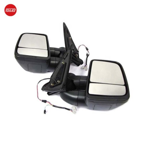 Trailer Extendable Towing Mirrors for Toyota LandCruiser 70 75 76 78 79 Series Black Towing Mirrors for Trucks/tow trucks
