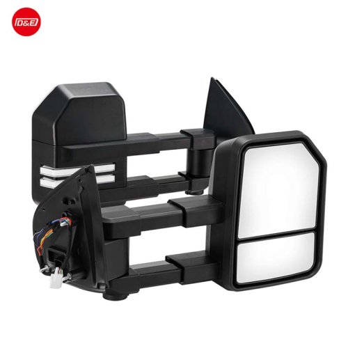 New VATM028A Black Pair Extendable Towing Mirrors for Toyota Prado 120 Series Wagon 2003 - 2009 for replace