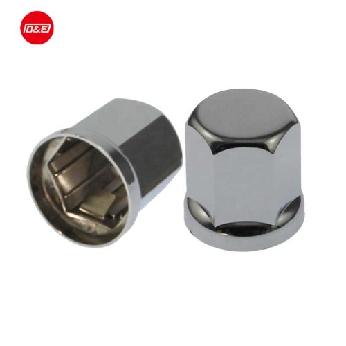 Plastic Chrome Lug Nut Cover Wheel Nut Cover Push on 32mm or 33mm height 50mm