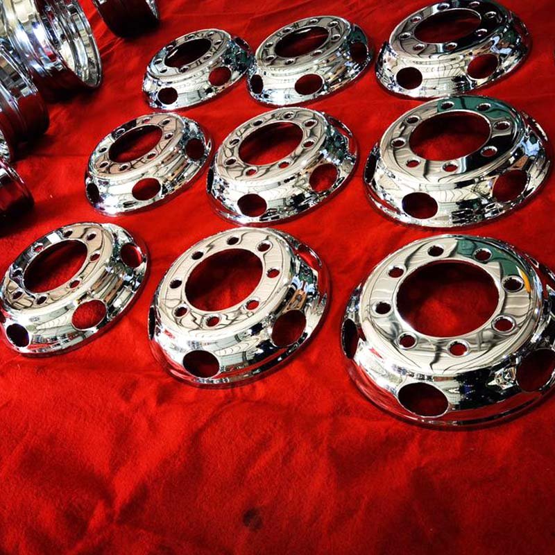 Chrome Aluminium steel wheel rims 8.25 x 24.5 8.25 x 22.5
