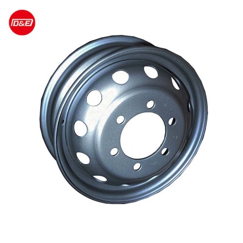 Factory Tire Size truck aluminum wheels Disc forged 19.5*6.75 Truck Rims customization Silver Heavy Duty Wheels air hole