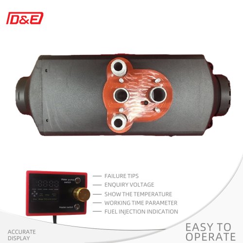 5KW 12V Hybrid Air Water heaters integrated heaters 5kw 24v All Black Color Diesel air heater 7KW 24V