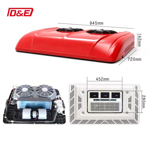 New Arrivals Dual Fans Parking Air conditioner Rooftop 12V 24V  For HeavyTruck Camper Motorhome sleeper Cooling