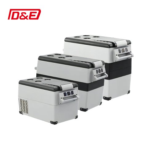 High Quality Portable 55L Mini Refrirator and Freezer Cooler Box 12V/24V Parking Camper Camping Freezer with Compressor