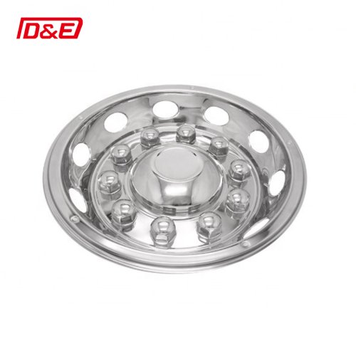22.5''Universal Steel Stainless Truck Wheel Hub Covers Stud Protector Disc for European Trucks