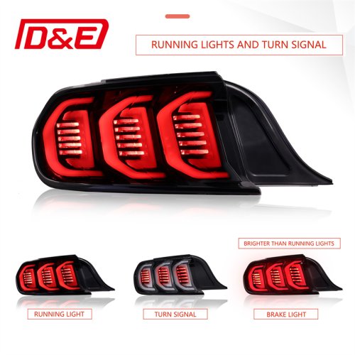  LED Tail Lights Assembly for  Ford Mustang Rear Brake Lamp Taillights