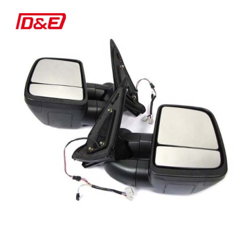 Trailer Extendable Towing Mirrors for Toyota LandCruiser 70 75 76 78 79 Series Black Towing Mirrors for Trucks tow trucks