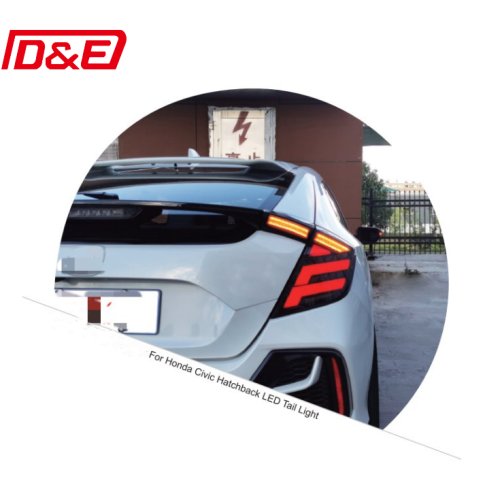 Auto Lamps Car Lighting Accessories Headlights LED  For Honda Civic Hatchback LED Tail Light917-smokedcollor(16-21years)